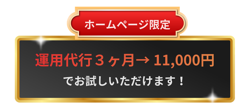 ホームページ限定 運用代行3ヶ月 半額でお試しいただけます！